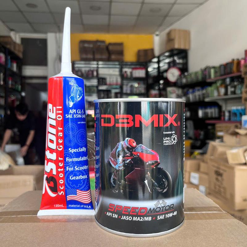 Nhớt Xe Máy DBMIX Full Tổng Hợp 10W40 Cho Xe Số Và Xe Tay Ga 0.8L/1L nhớt  xe Dầu Nhớt Phụ Tùng