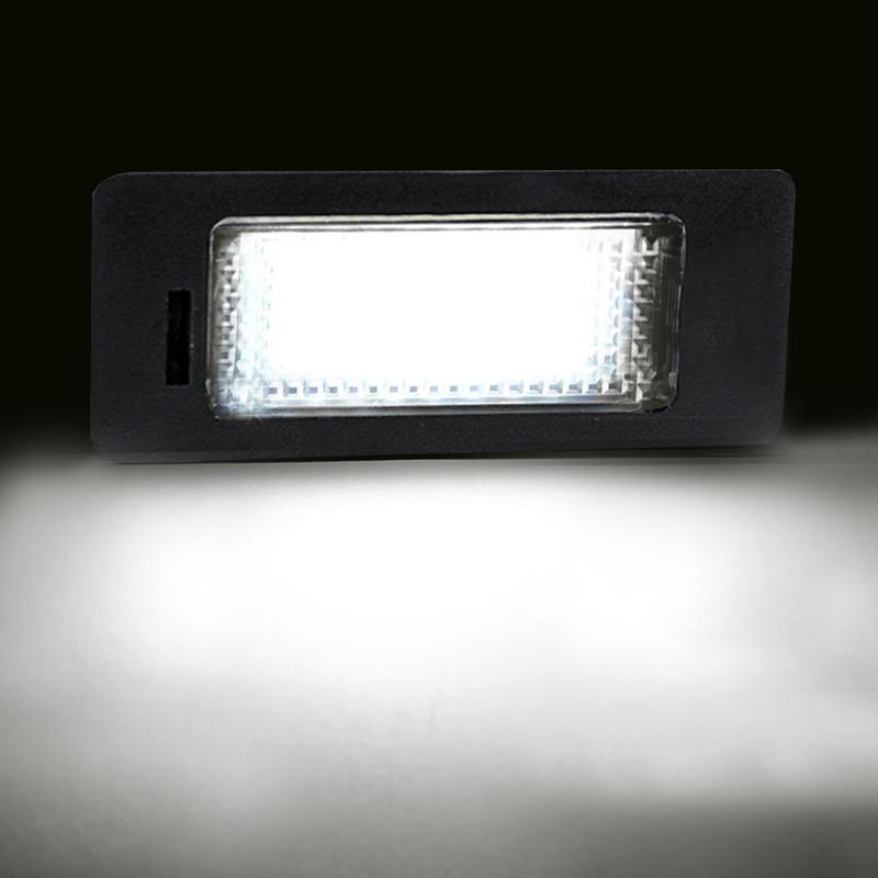 Product Introduction of 2x Car LED License Plate Lights Direct Fit for BMW E63 E64 E81 E85 E87 650i M6 Z4 Error Free 24-SMD 23