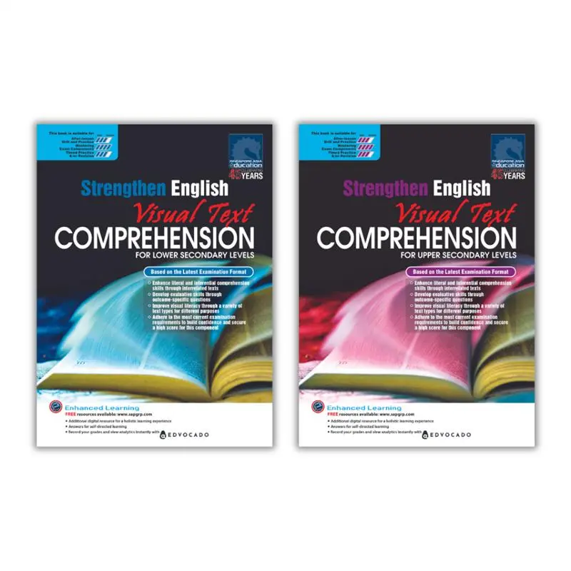 Casual Strengthen English Visual Text Comprehension For Secondary Levels 14 | Secondary English School Assessment Books  SAP