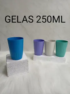 [ 6 pc ] - GELAS plastik 250ML