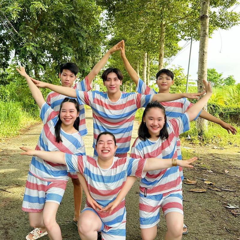 Bộ Quần Đùi Vải Bố, Thiết Kế Họa Tiết, Kích Thước Đầy Đủ, Dành Cho Mẹ Và Bé, Trang Phục Cặp Đôi 0