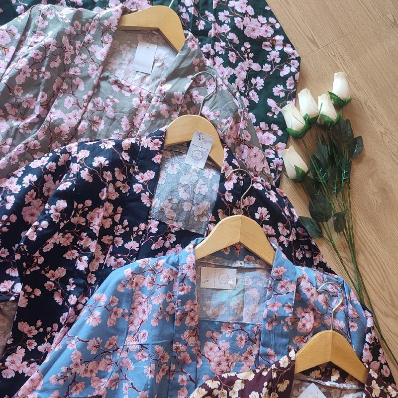 Kebaya Kutubaru Sakura Floral Bunga Cantik Modern Bridesmaids Cotton 6