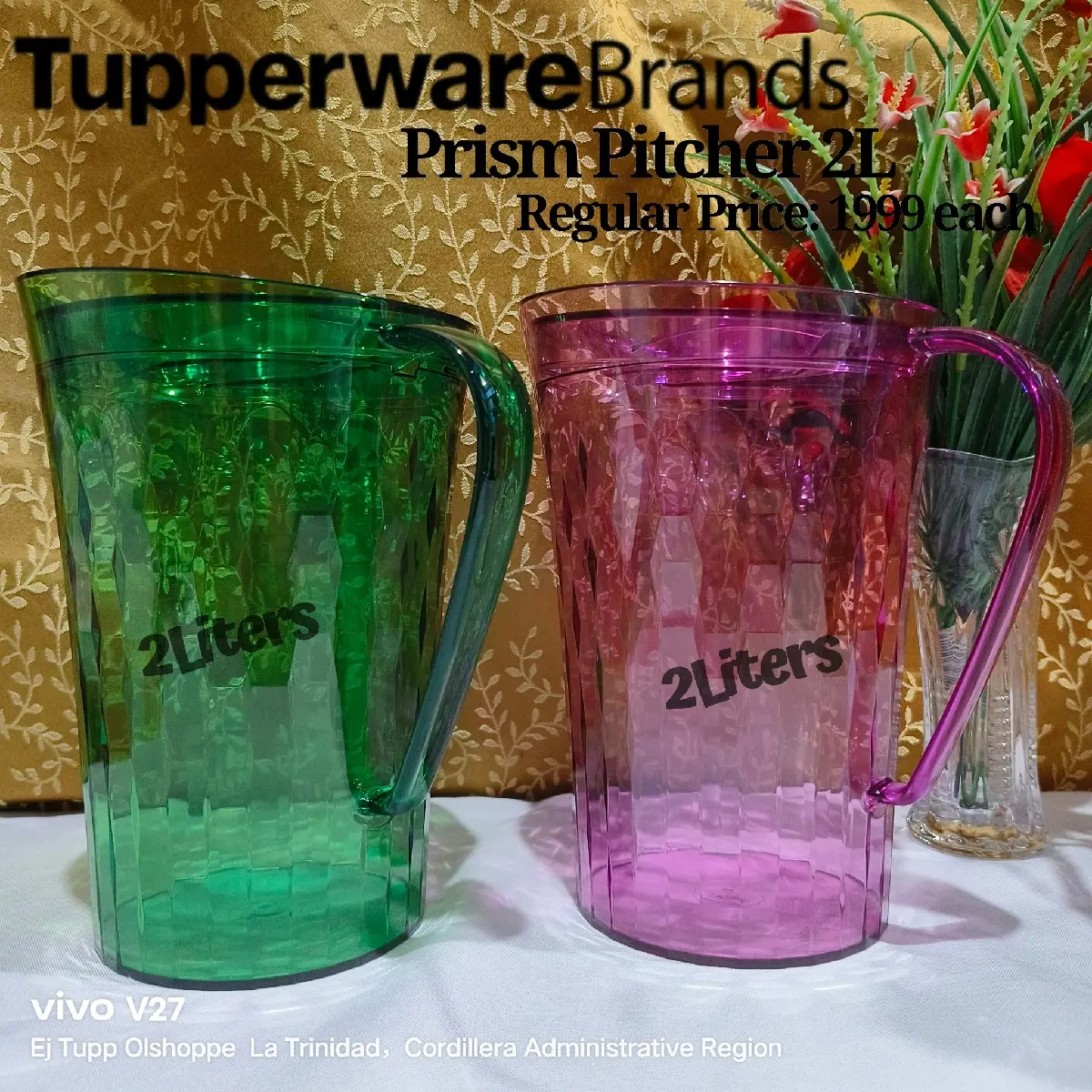 Tupperware Prism Pitcher 2L - TikTok Shop Philippines