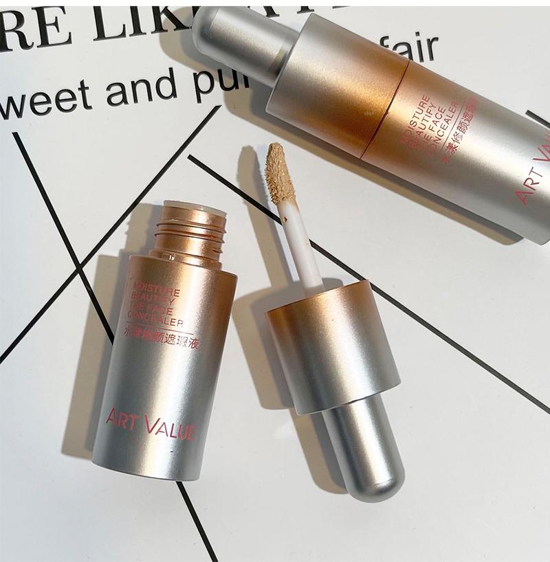 Product Introduction of Art Value Aqua Correcting Concealer Liquid Texture Moisturizing Skin-Friendly Delicate Non-Cakey Brightening Nude Makeup Versatile 19