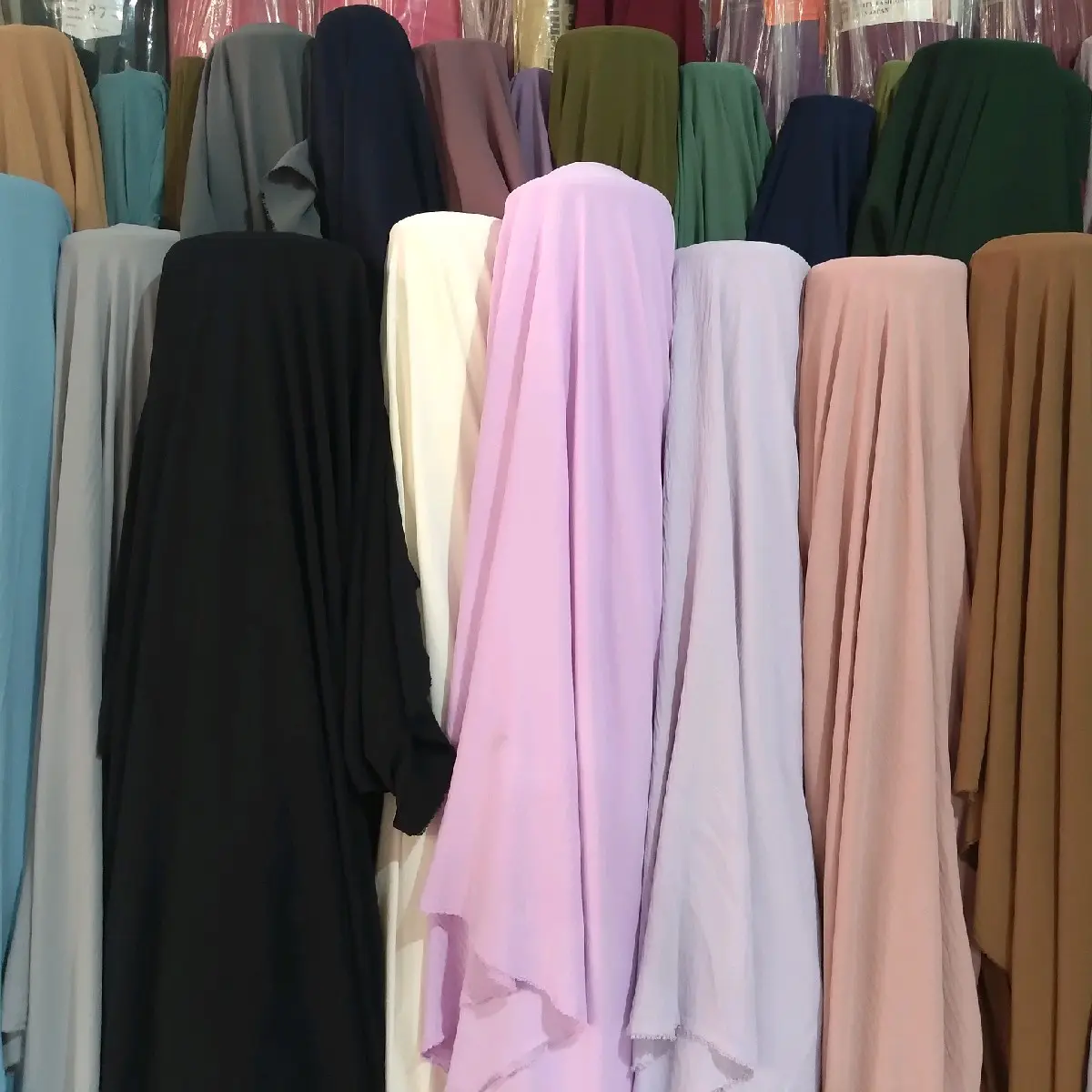 Kain bahan crincel Airflow / Rayon Crinkle / Crinkle stretch / Crinkle impor ecer Meteran
