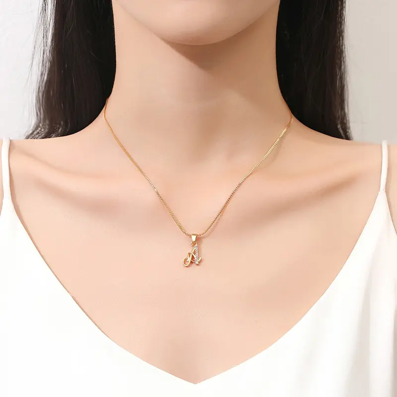 Y877 Kalung Wanita Huruf Fashion Kalung 0riginal jewellery 4