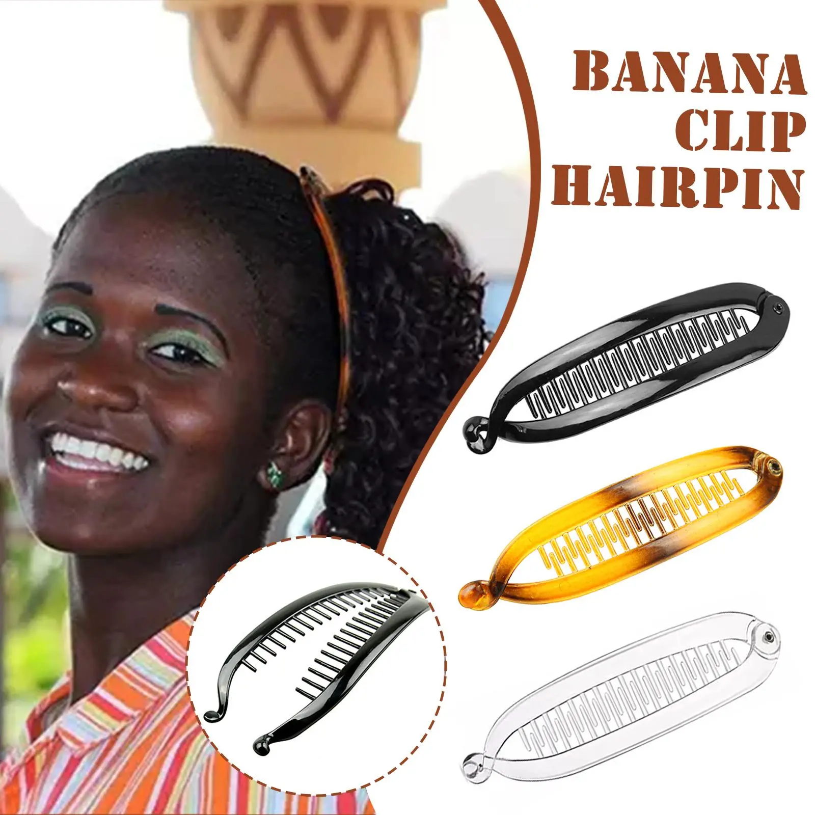 Banana Hair Clip Barley Twist Comb Clamp Grip15CM New Clamp Grip Fish Banana Clips Women Hair Accessory