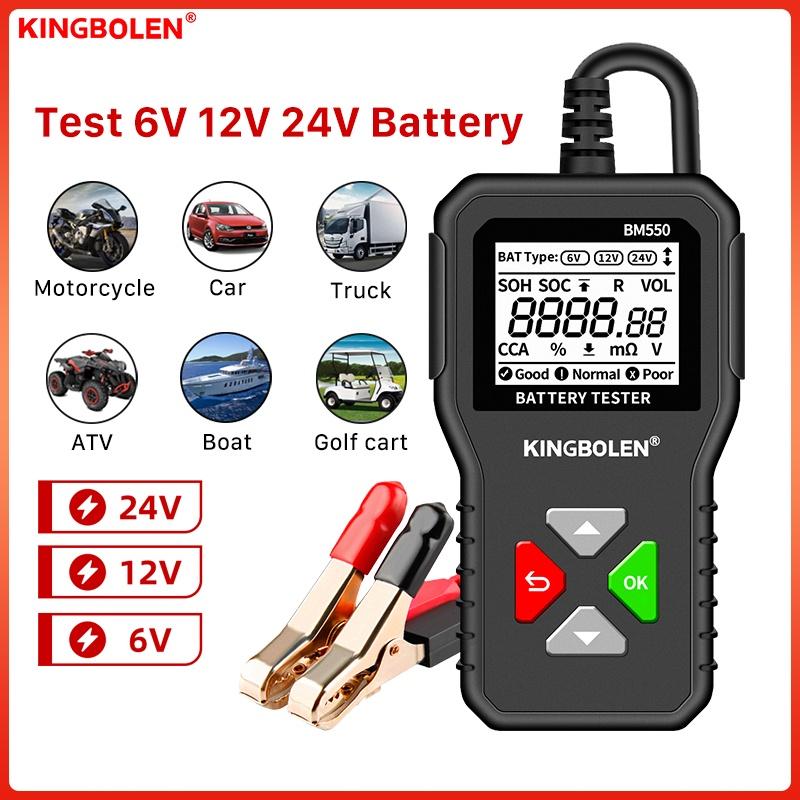 KINGBOLEN BM550 Testeur de Batterie AUTO 6V 12V 24V pour Voiture