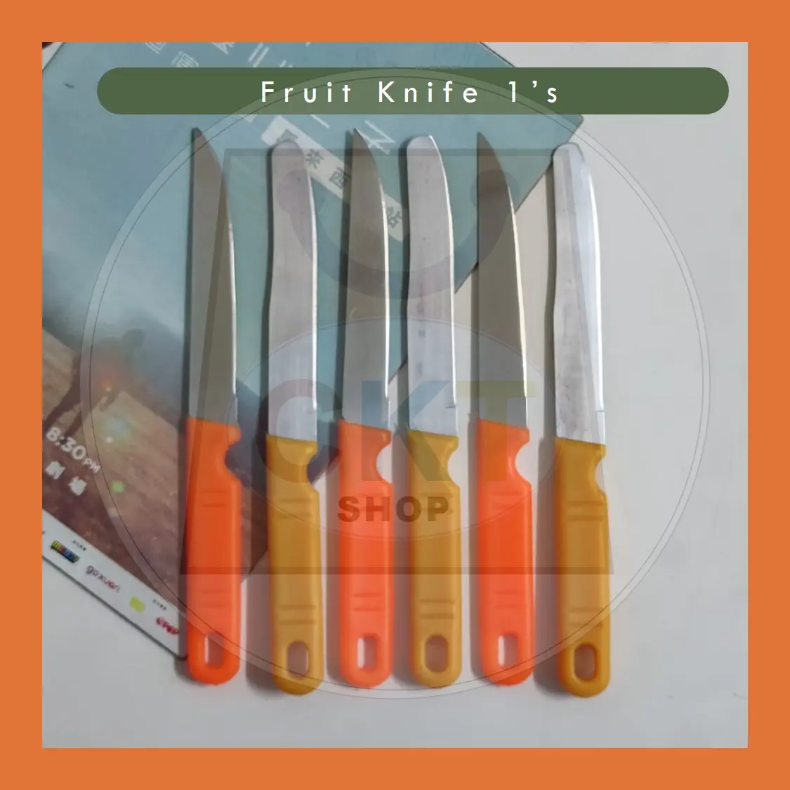 [READY STOCK] Fruit Vegetable Household Knife Stainless Steel Blade With Sheath Case Pisau Buah C