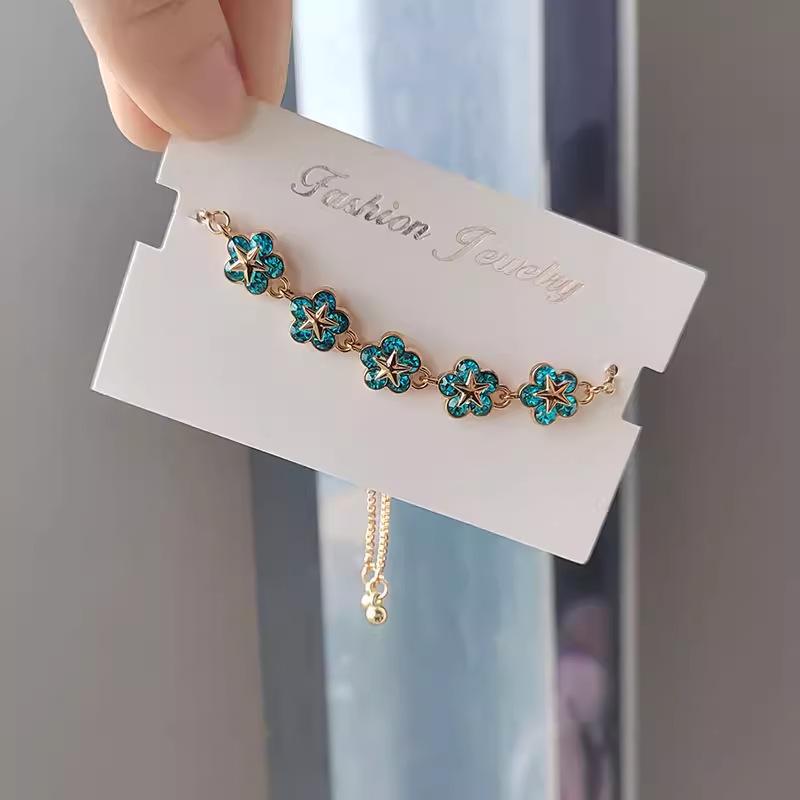 Vòng Tay Hoa Zircon, Bán Chạy, Dành Cho Phụ Nữ, Đơn Giản Và Thời Trang, Thanh Lịch Và Tinh Tế, Thiết Kế Độc Đáo Phụ Kiện Vòng Tay 6