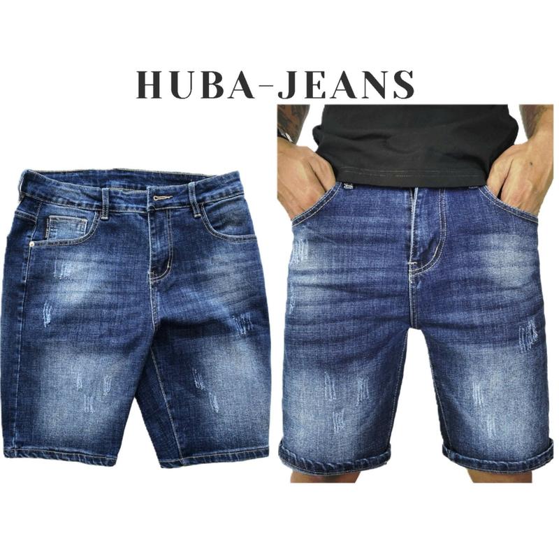 Quần jeans nam sort HUBA-JEANS từ 45kg~ 93kg Menswear Pants Có Túi Denim quầntàntật quần purple quần biker