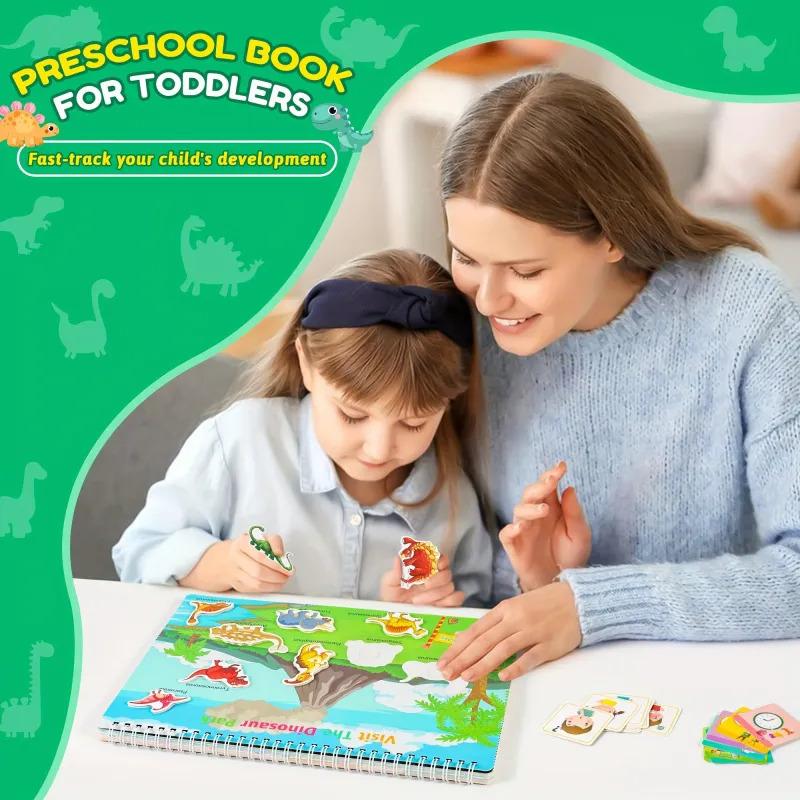 Product Introduction of Montessori Busy Book for Toddlers Preschool Learning Activities Kids Sensory Travel Toy Early Education Workbook Binder Gift Toy 2