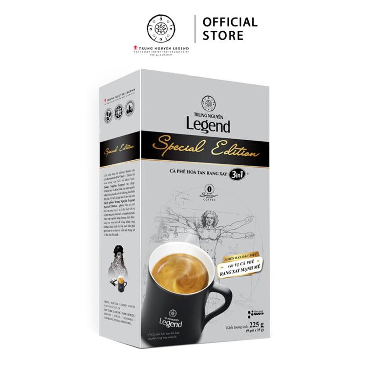 Trung Nguyên Legend Coffee Cà phê sữa hoà tan rang xay 3in1 Legend Special Edition - Trung Nguyên Legend - Hộp 9 gói Coffee Cafe sữa cà phê hòa tan
