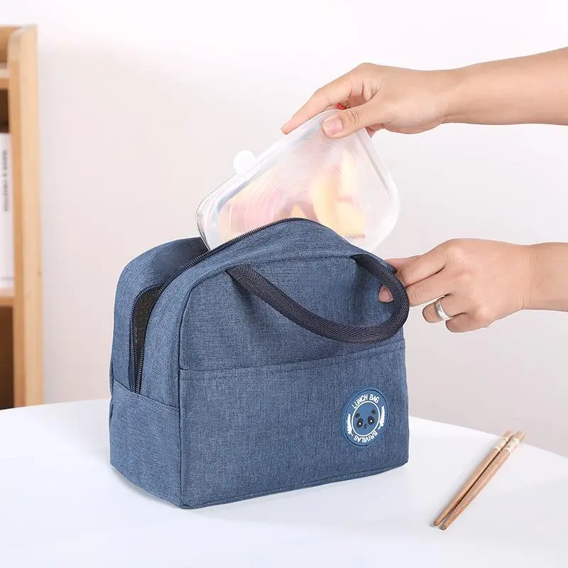 Reusable Lunch Bag, 1 Count Insulated Lunch Box Bag, Lunch Container Handbag for Women & Men, Suitable for Work & School Use