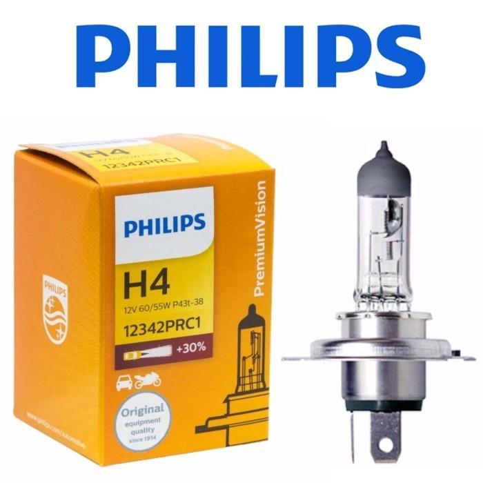 Gambar Bohlam Lampu Mobil Philips H4 12V 60W / 55W Halogen Philips Original dari bohlamhid Kota Tangerang Tokopedia