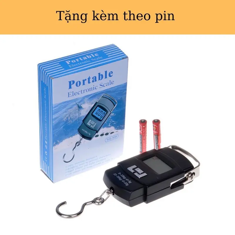 Cân Điện Tử Mini Cầm Tay Có Móc Treo Cân Cá 4
