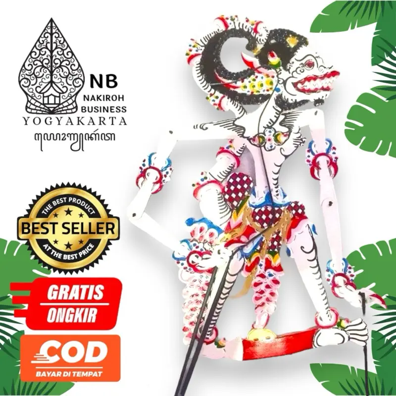 Wayang Anoman Hanoman Raja Kera Sugriwo Anilo Subali Anggodo Ukuran +-45Cm