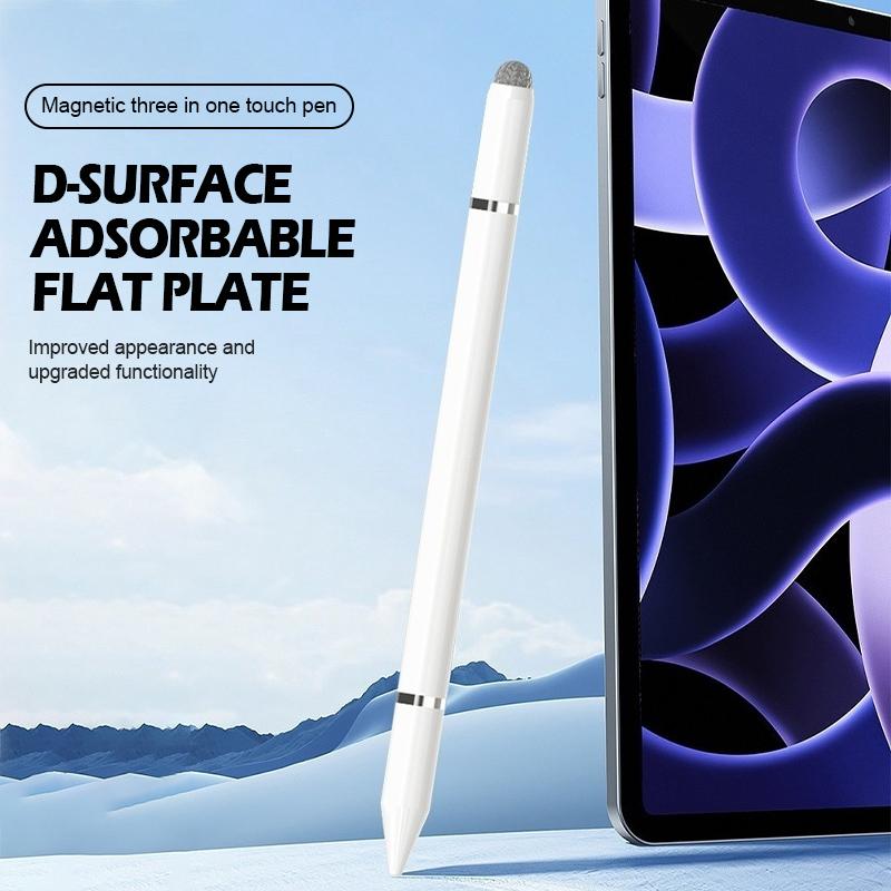 【FERDY】Pena Layar Sentuh 3-in-1 Pena Kapasitif Hisap Magnetik Pena Tulis Tangan Tablet Ponsel