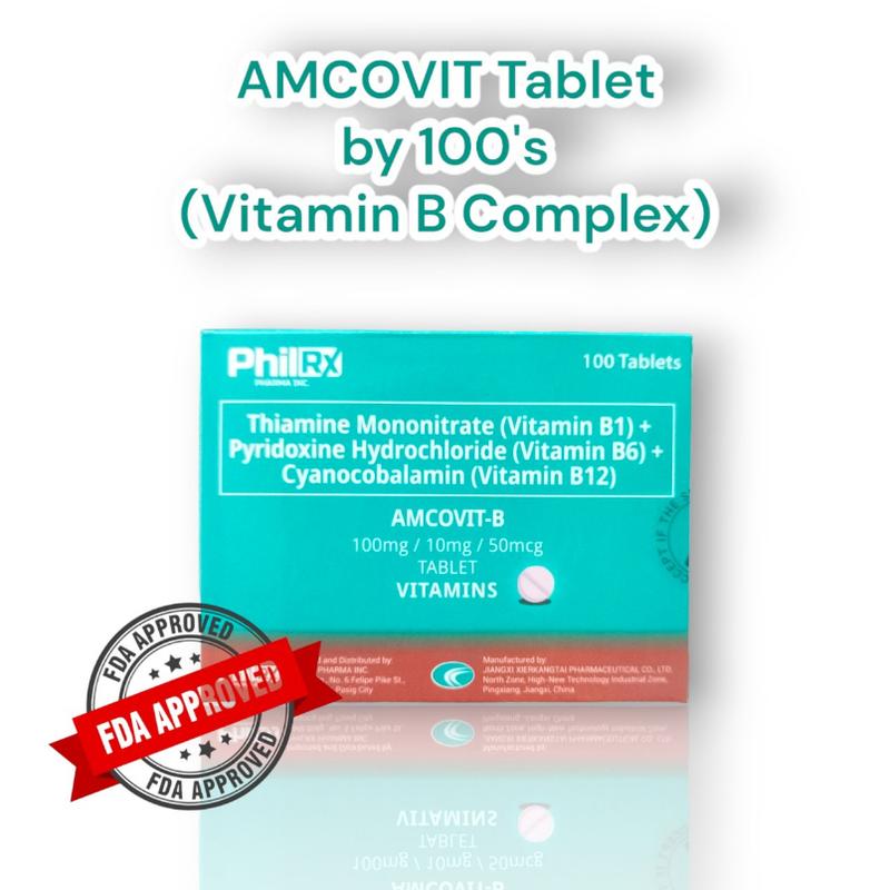 AMCOVIT-B VITAMIN B1+B6+B12 100 TABLETS Supplement Healthcar - TikTok ...