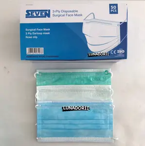 Seven Masker Medis / Surgical Face Mask 3 ply KEMENKES RI isi 50pcs
