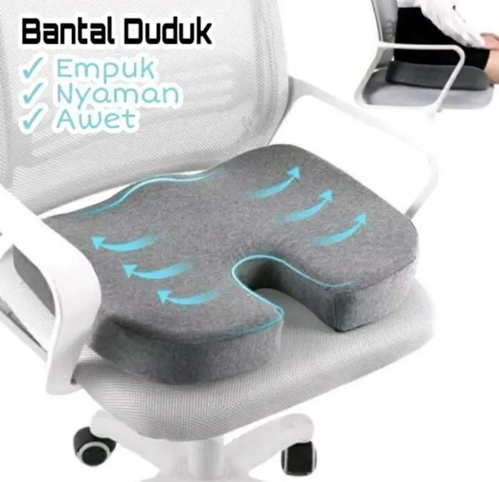 Bantal Duduk Terapi Tulang Ekor Coccyx Orthopedic Memory Foam Tebal 0