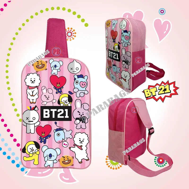 Tas Slingbag/Selempang Pundak Anak Karakter Kualitas Kremium Fashion 2