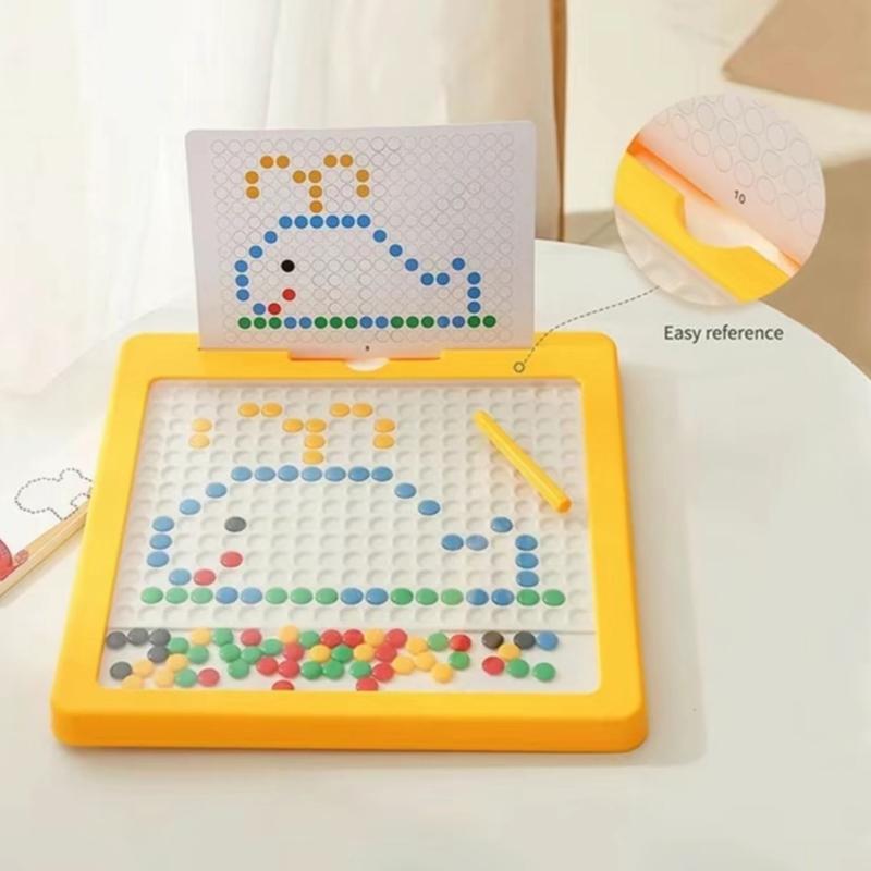 Bảng Vẽ Xếp Hình Nam Châm Thế Hệ Mới, Đồ Chơi Giáo Dục Xếp Hình Nam Châm, Bảng Vẽ Bút Bi Nam Châm Từ Tính Cho Bé