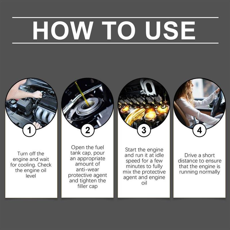 Product Introduction of 100ml Noise Reduction, Anti Shake Rust Proof Agent Engine Anti-wear Protection Agent Cars Maintenance Engine Protection Agent 4