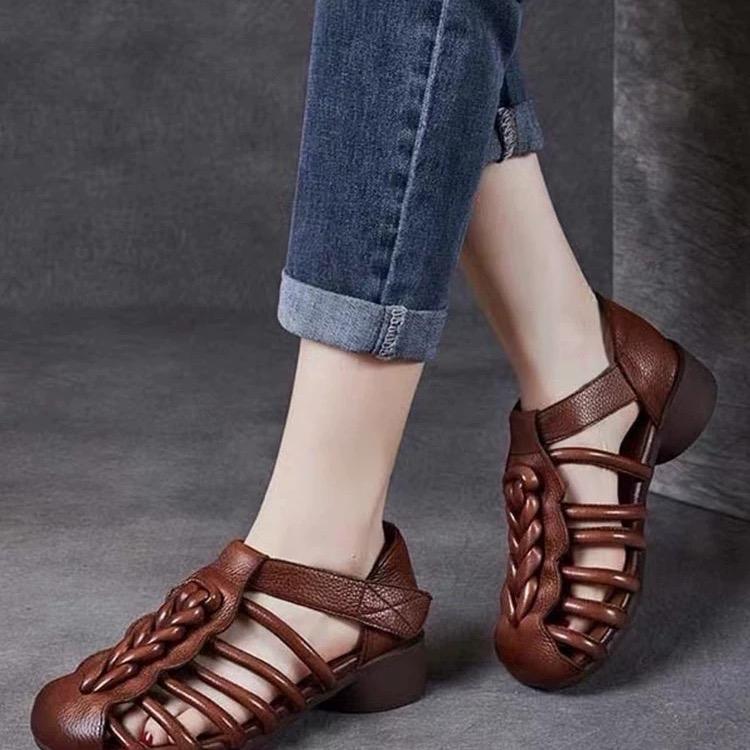 Sand DK17 new 2025 quai dán đế thấp - Giày Sandal DK17 quai dán đế thấp 1
