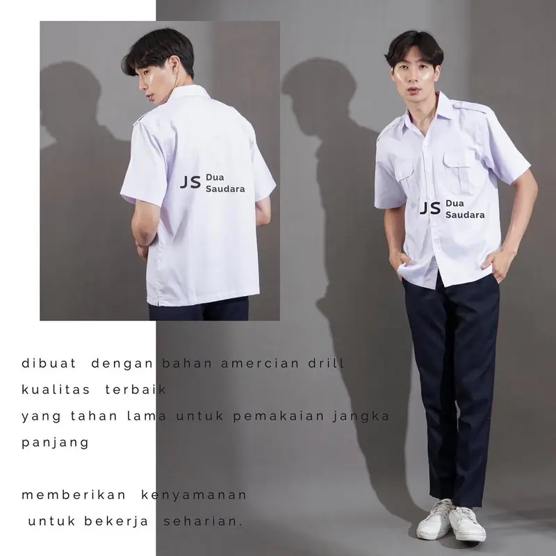 KEMEJA ASN PRIA / BAJU ASN / BAJU PEMDA / KEMEJA PUTIH PRIA / KEMEJA PEMDA PRIA 1