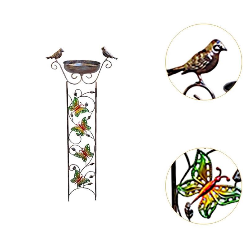 Product Introduction of Trellis Bird Bath Backyard Vintage Decor for Outdoor for Lawn Yard Decor 2