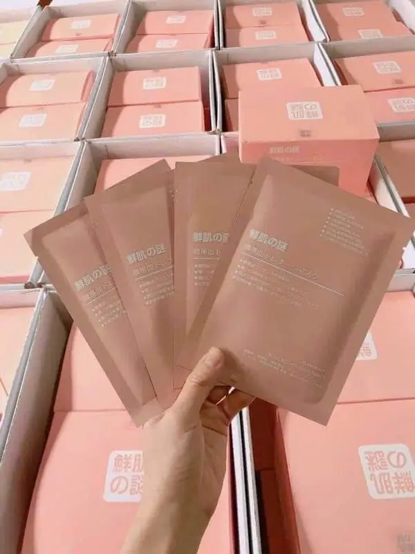 Mặt Nạ Nhau Thai Cừu Mask Giấy Skincare Làm Đẹp Da Dưỡng Da Mặt Đắp Mặt Dưỡng Ẩm Da 2