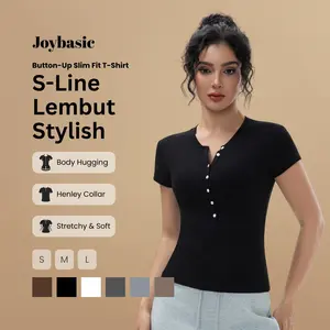 Joybasic Button-Up Slim fit T-shirt