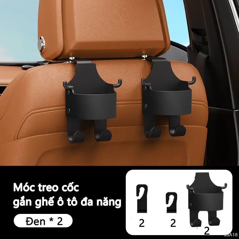 Bộ 1/2 Móc Treo Cốc Nước Gắn Ghế Sau Xe Hơi Tiện Dụng Giá Đỡ 7