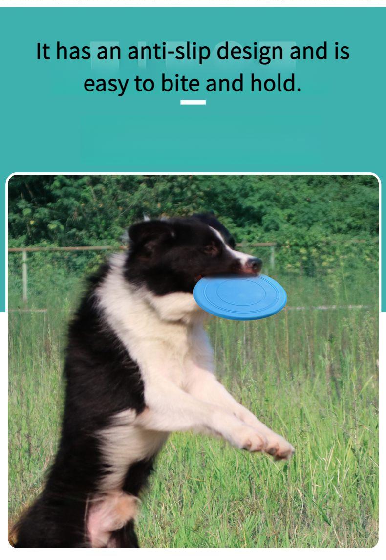 Product Introduction of Pet Toy Dog Frisbee Frisbee Dog Special Frisbee Silicone Pet Outdoor Interactive Training Floating Durable Toy 3