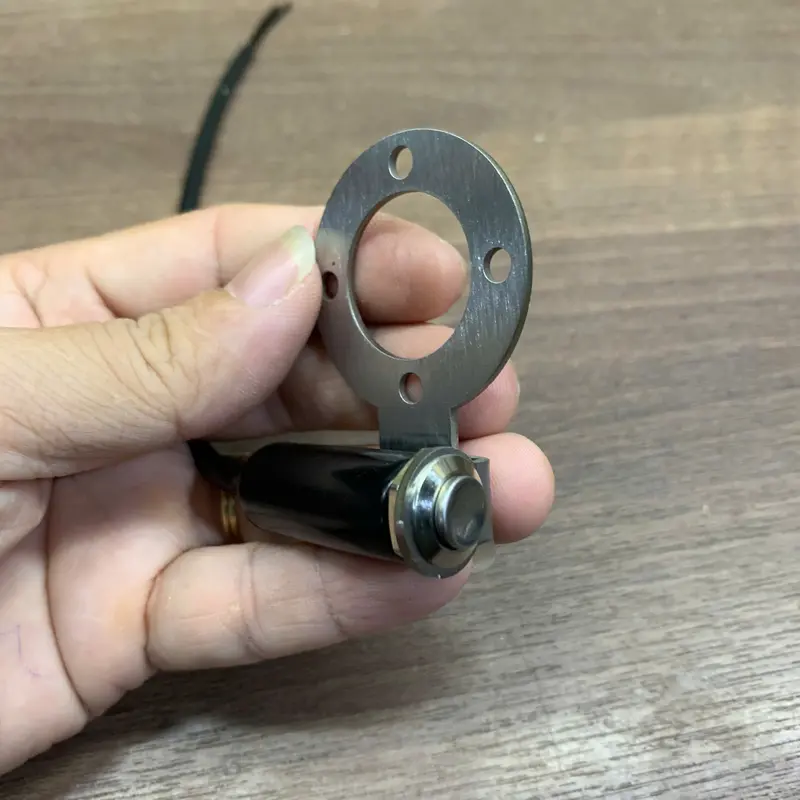 TV38 - Pát Công Tắc INOX Lắp Ghi Đông Xe Máy Chống Nước, Lỗ  ghi đông 22mm, lỗ nút 12mm 6