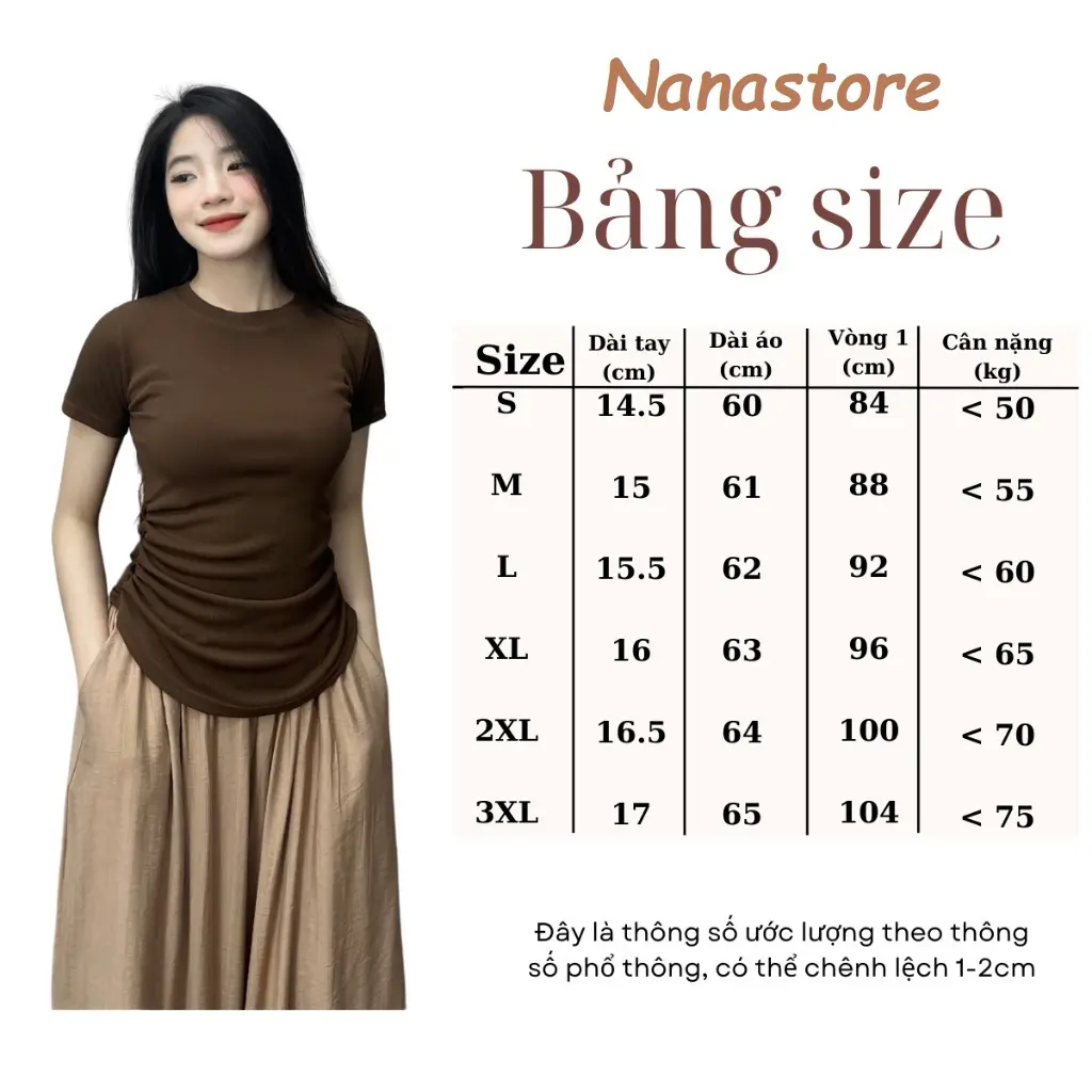 Áo Thun Nữ Ngắn Tay Chất Tăm Kiểu Dáng Nhún Eo Vạt Tròn, Áo Phông Nữ Ngắn Tay Cổ Tròn BigSize 271T | BigBuy360 - bigbuy360.vn Áo Thun Nữ Ngắn Tay Chất Tăm Kiểu Dáng Nhún Eo Vạt Tròn, Áo Phông Nữ Ngắn Tay Cổ Tròn BigSize 271T | BigBuy360 - bigbuy360.vn