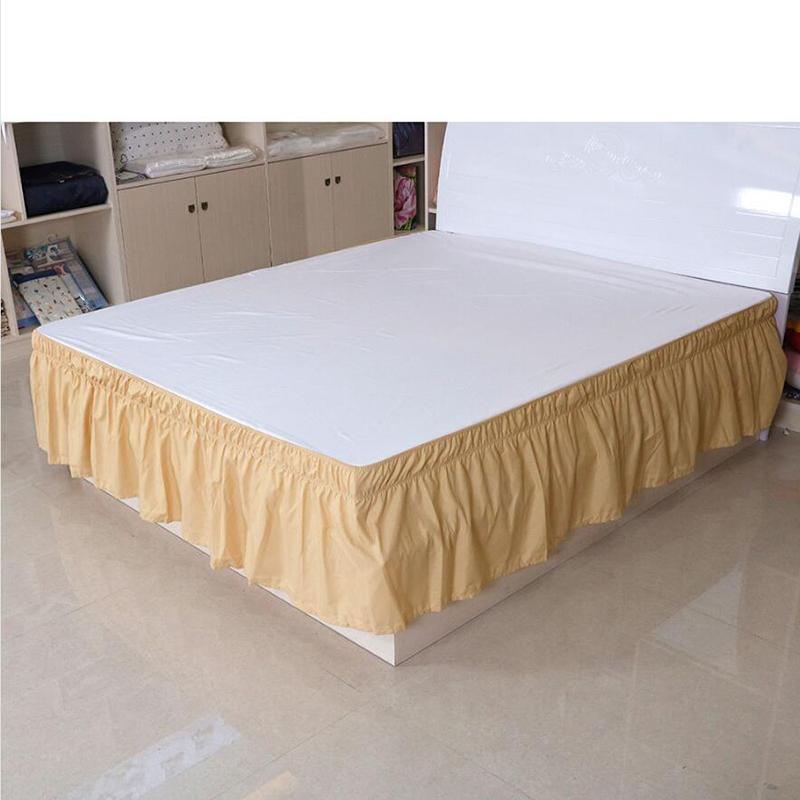Product Introduction of Home Bedding Bed Skirt Elastic Bedsheet Bed Skirt Bed Cover Without Surface Couvre Lit Hotel Bedding Protector 33