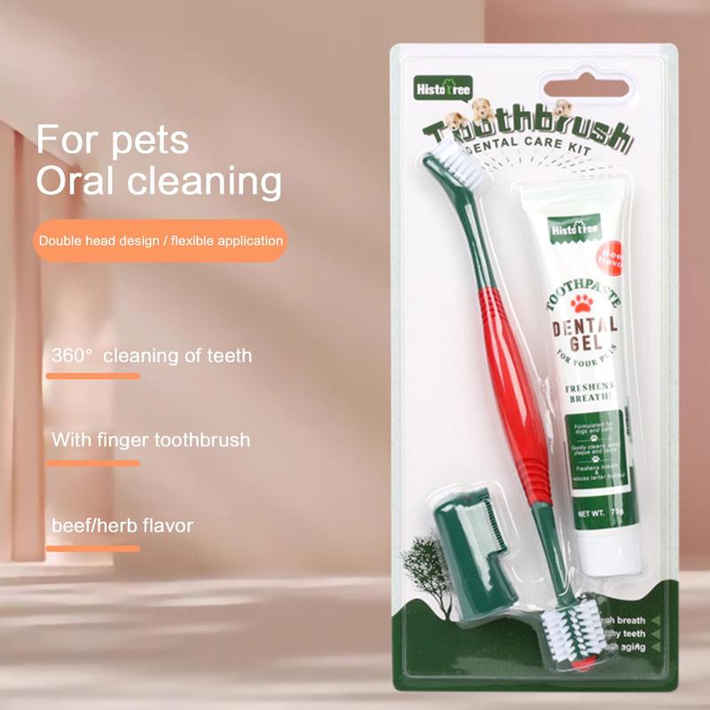 Product Introduction of 1pc Pet Toothpaste Toothbrush Set 360° Cat Dog Dental Cleaning Supplies Pet Oral Brush Clean Y2W1 32