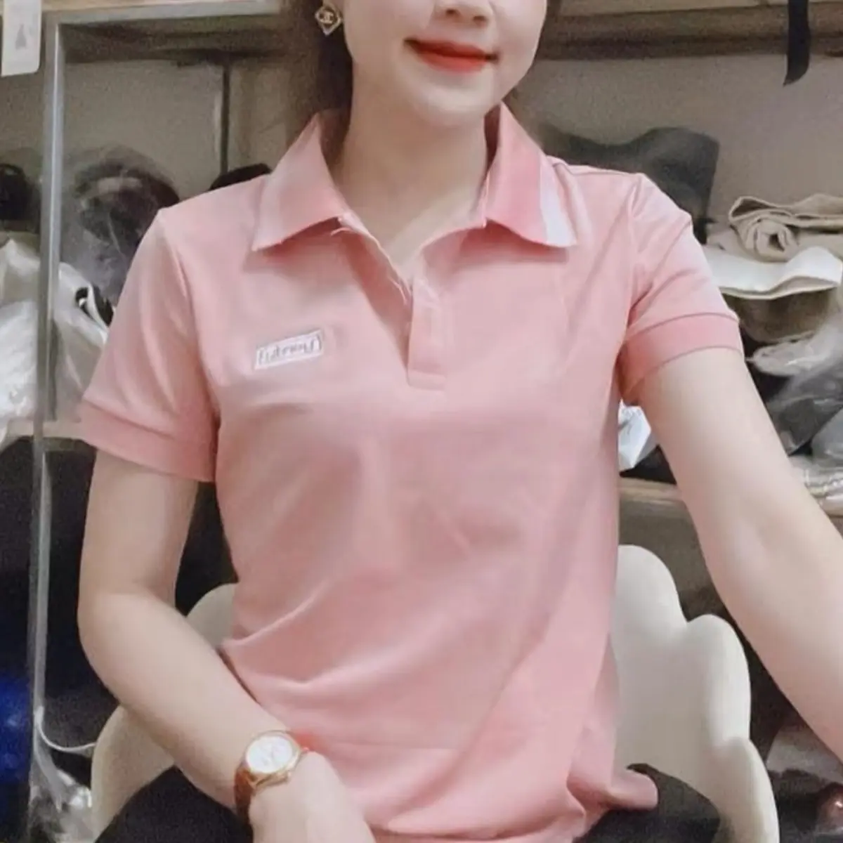 ÁO THUN POLO VIỀN  CỔ NỮ