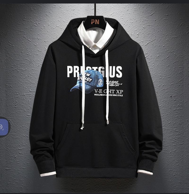 Product Introduction of áo nỉ nam nữ hoodie túi mũ  forn rộng hình cái mũ 7