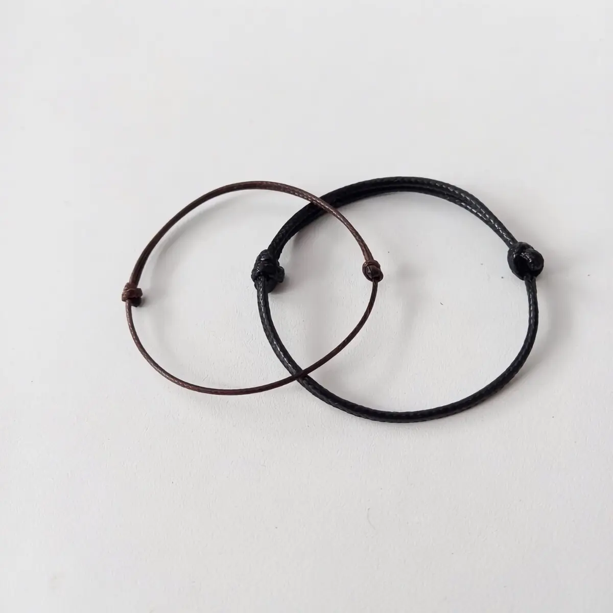 Zafa Gelang tali pria wanita simple elegant keren / gelang simpel / gelang simple - Simple Bracelet gelang trinitas Aksesoris Coklat
