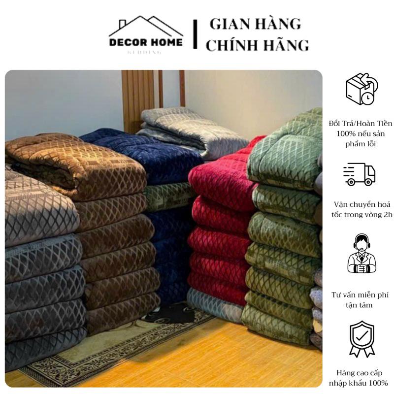 Chăn Nỉ Lông Cừu COCO Siêu Ấm Mền COCO Dày Mịn, Kích Thước 2mx2m3, Nặng 4kg - Hàng Xuất Nhật 0