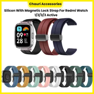 Silicon Strap With Magnetic Lock For Redmi Watch 1 Redmi Watch 2 Redmi Watch 3/3 Active