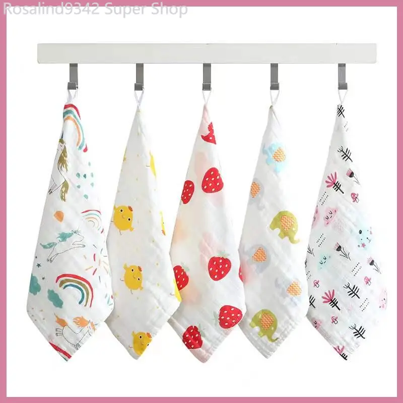 Rosalind9342 Super Shop ส่งฟรี! 2S_HOME ผ้าเช็ดหน้าเด็ก ผ้าเช็ดน้ำลาย ใช้งานได้อเนกประสงค์ (1ผืน) สุ่มลาย