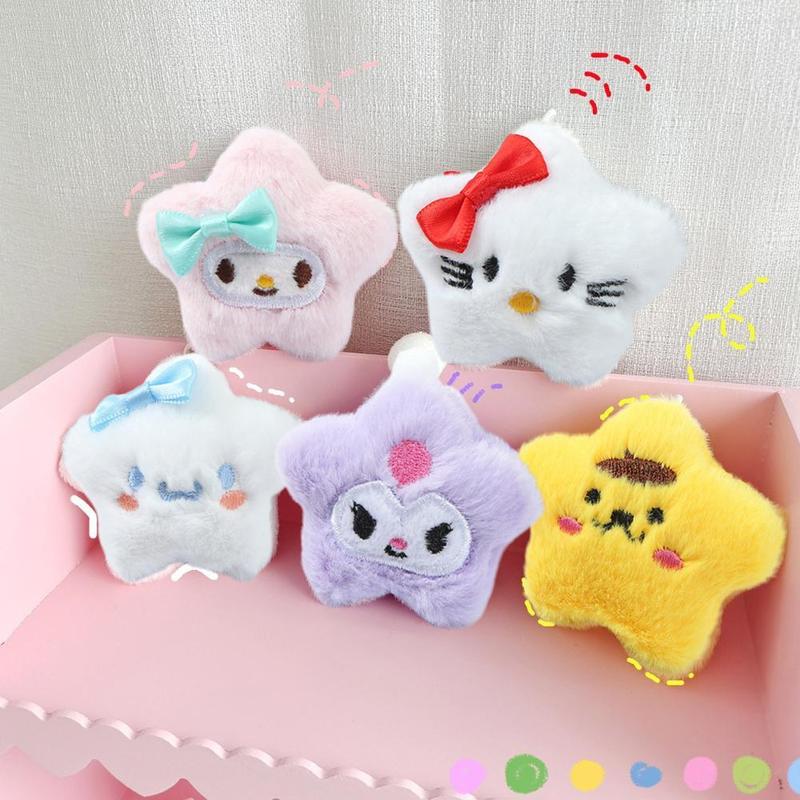 Product Introduction of Mặt Dây Chuyền Túi Nhồi Bông Hình Ngôi Sao, Thiết Kế Hoạt Hình Dễ Thương, Quyến Rũ Túi, Phụ Kiện Túi, R3U9 15
