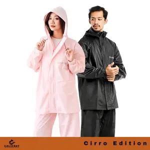 Jas Hujan Calicoat Original Premium Raincoat PVC Waterproof Cirro Edition Pria Wanita Setelan Set
