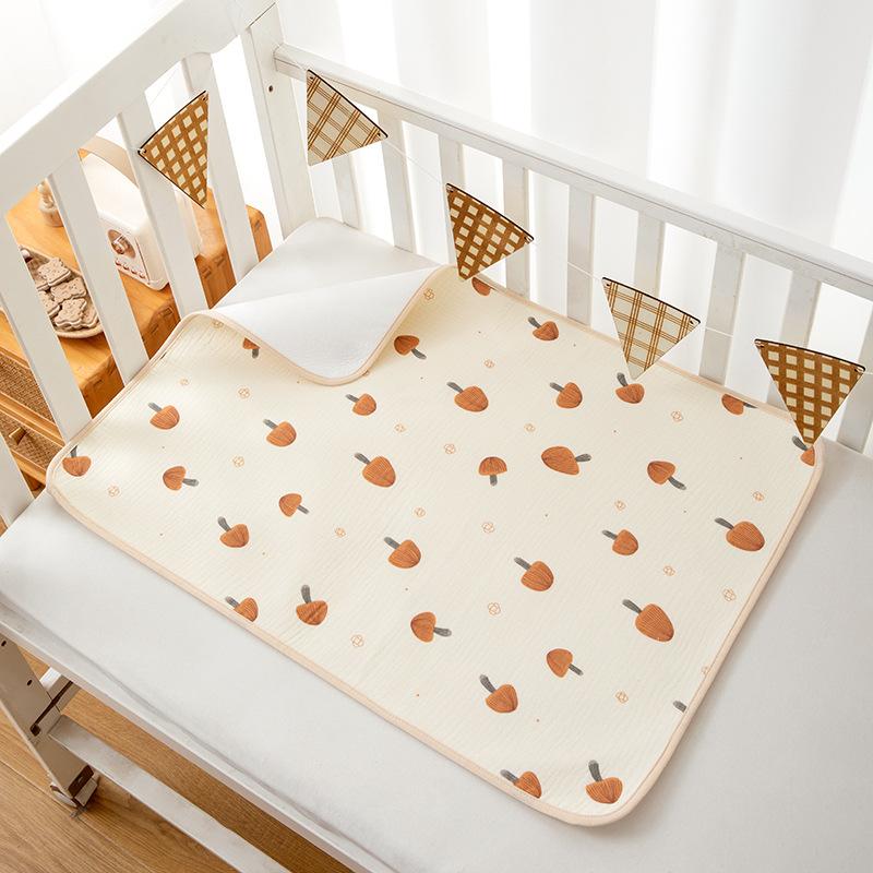 Miếng lót chống thấm Xô Muslin cao cấp size 50*70cm cho bé sơ sinh mềm mại thoáng mát tiện lợi 2