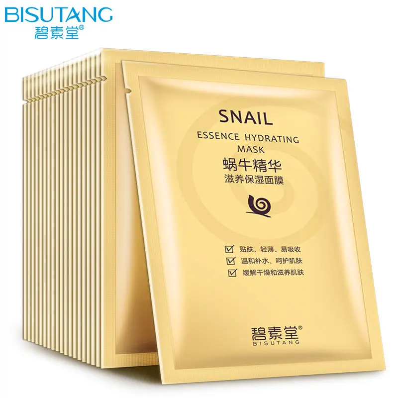 Mặt Nạ Giấy Tinh Chất Ốc Sên Vàng Collagen Dưỡng Trắng Da l Cấp Ẩm Da Khô BISUTANG