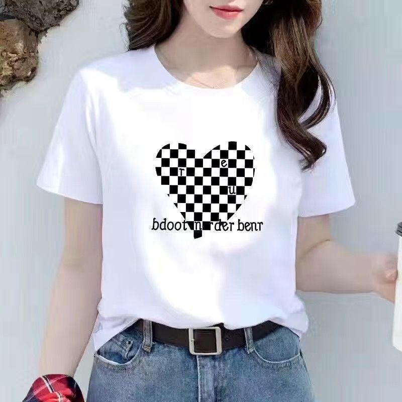 Áo Thun ngắn Tay Hàng Mới Về Cho Học Sinh Nữ, Phong Cách Hàn Quốc, Áo Thun Trắng, Hợp Xu hướng, Dáng Rộng Vừa Vặn, Trang Phục Bạn Thân, Mùa Hè 2023 2